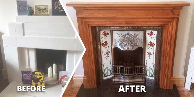 Victorian Style Gas Fire and Fireplace Installation in Exeter