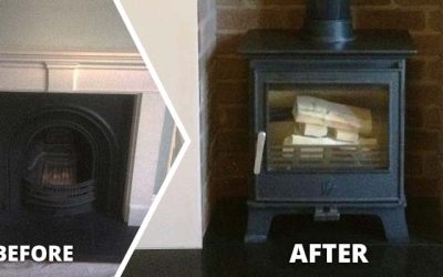 Converting Open Fire To A Wood Burning Stove in Exeter
